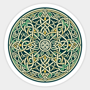 Eternal Celtic Knotwork Mandala Art 4 Sticker